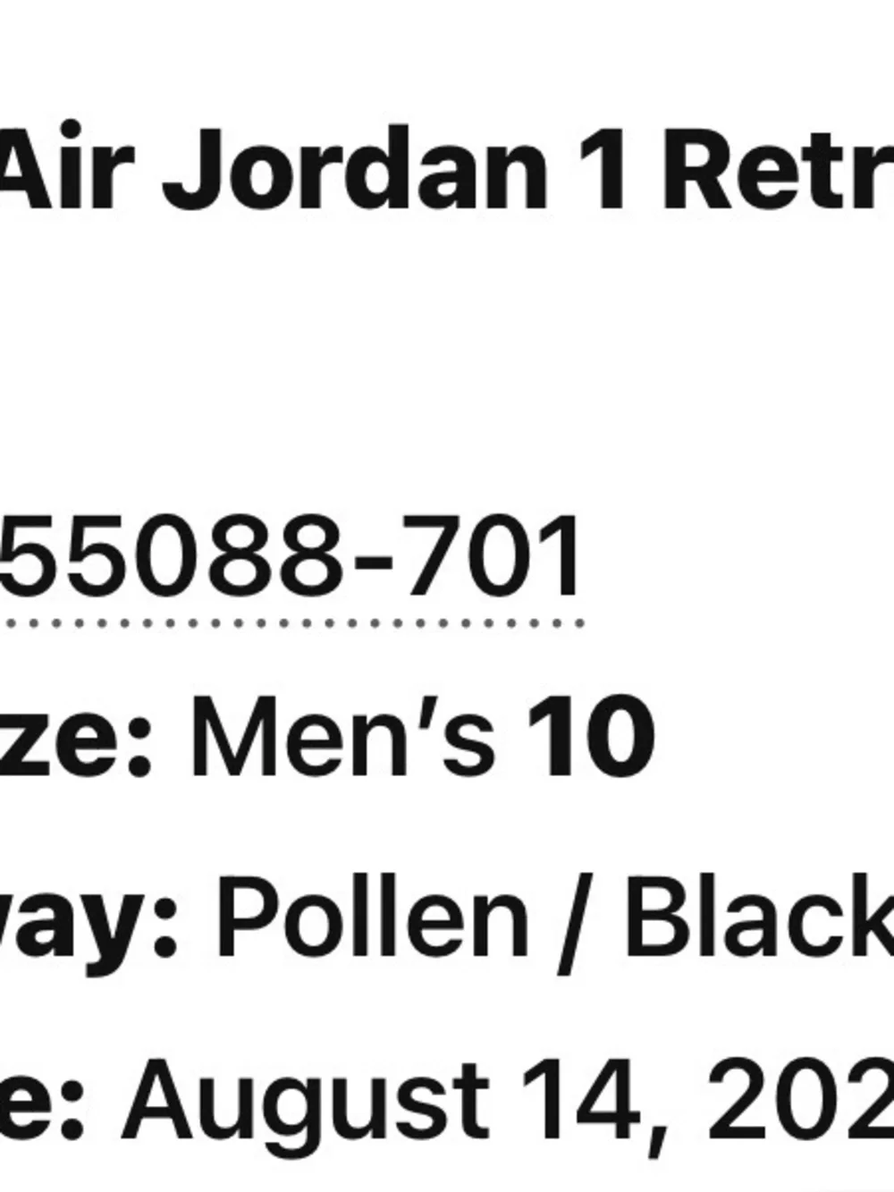 Jordan Pollen / Black Text Graphic - Bold Brand Print
